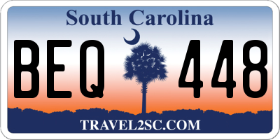 SC license plate BEQ448