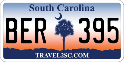 SC license plate BER395