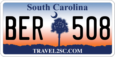 SC license plate BER508