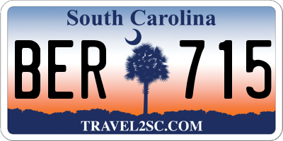 SC license plate BER715
