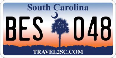 SC license plate BES048