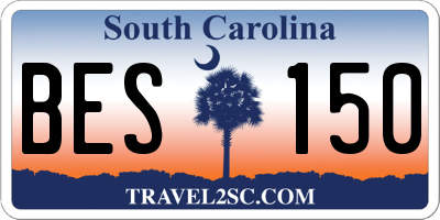 SC license plate BES150