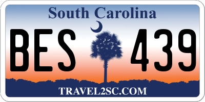 SC license plate BES439