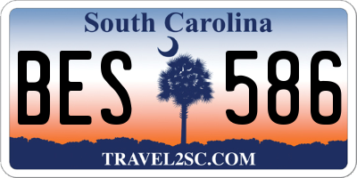 SC license plate BES586