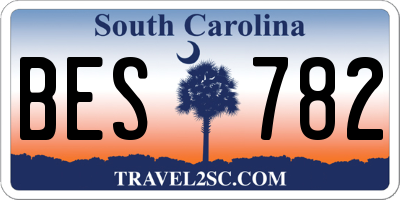 SC license plate BES782