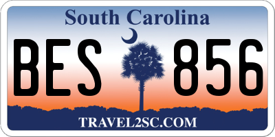 SC license plate BES856