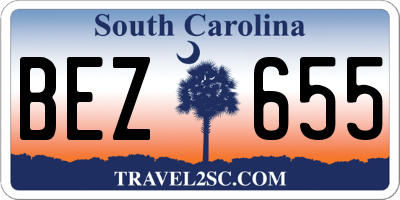 SC license plate BEZ655