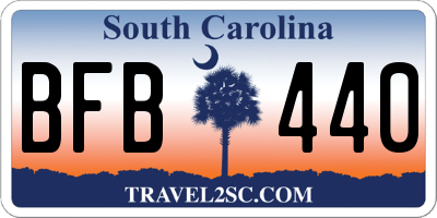 SC license plate BFB440
