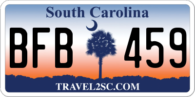 SC license plate BFB459
