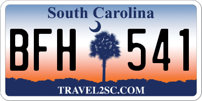 SC license plate BFH541