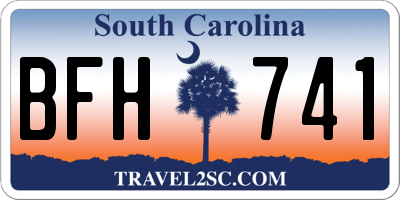 SC license plate BFH741