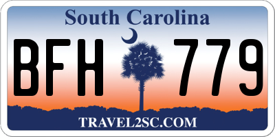 SC license plate BFH779
