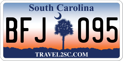 SC license plate BFJ095
