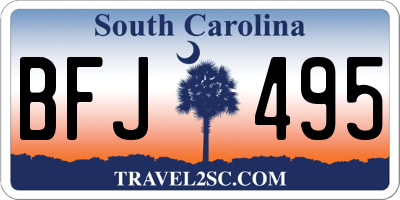 SC license plate BFJ495