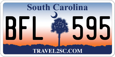 SC license plate BFL595