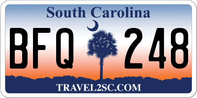 SC license plate BFQ248