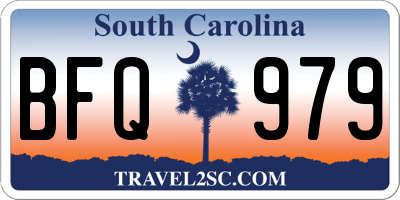 SC license plate BFQ979