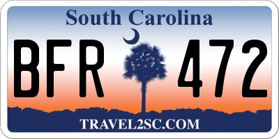 SC license plate BFR472