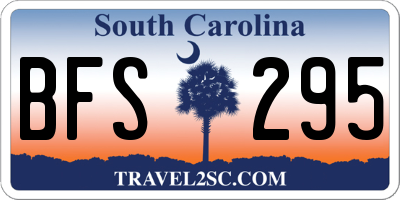 SC license plate BFS295