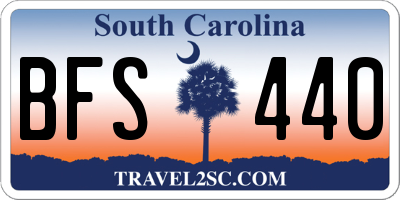 SC license plate BFS440