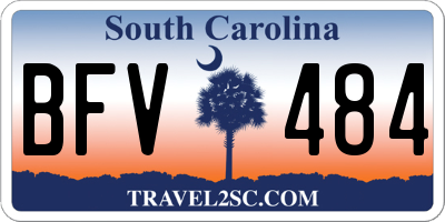 SC license plate BFV484