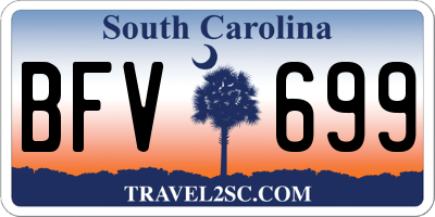 SC license plate BFV699