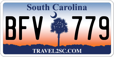 SC license plate BFV779