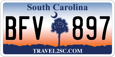 SC license plate BFV897