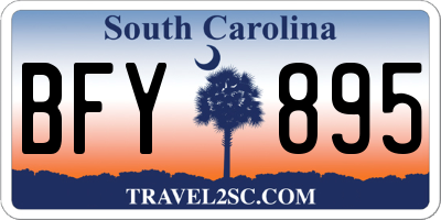 SC license plate BFY895