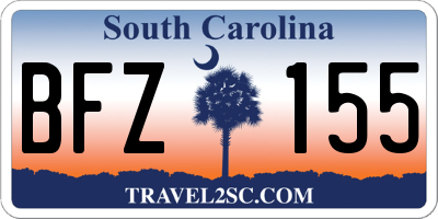 SC license plate BFZ155