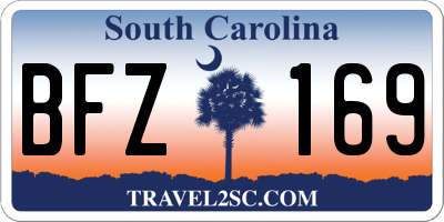 SC license plate BFZ169