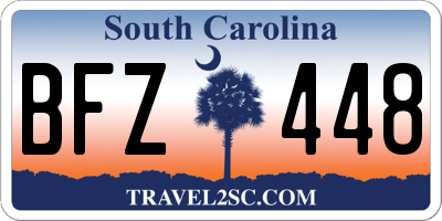 SC license plate BFZ448