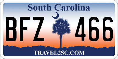 SC license plate BFZ466