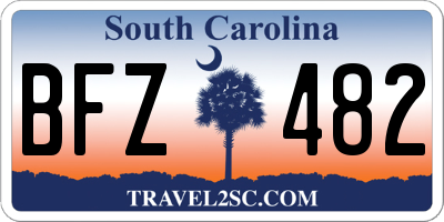 SC license plate BFZ482