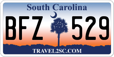 SC license plate BFZ529