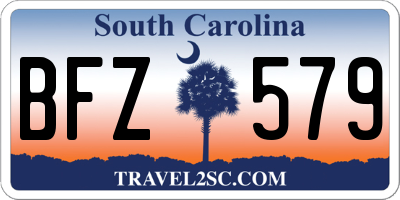 SC license plate BFZ579