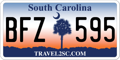 SC license plate BFZ595