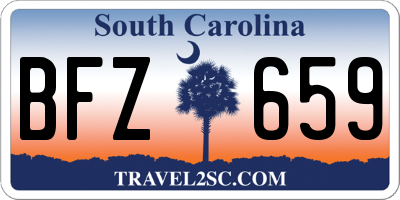 SC license plate BFZ659