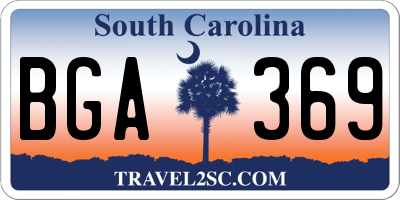 SC license plate BGA369