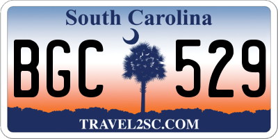SC license plate BGC529