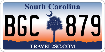 SC license plate BGC879