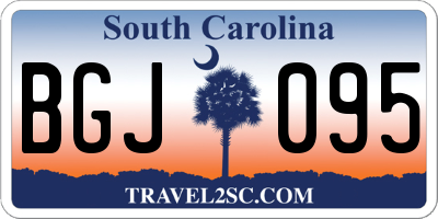 SC license plate BGJ095