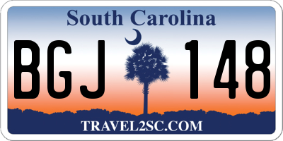 SC license plate BGJ148
