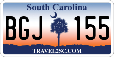 SC license plate BGJ155