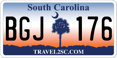 SC license plate BGJ176