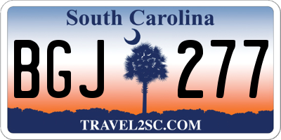SC license plate BGJ277