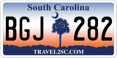 SC license plate BGJ282