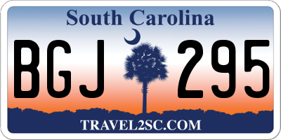 SC license plate BGJ295