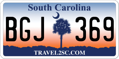 SC license plate BGJ369