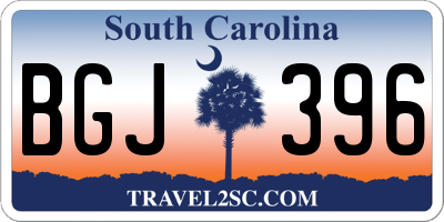 SC license plate BGJ396